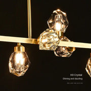 JC Kayamanti Crystal Linear Chandelier