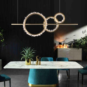 JC Primary Crystal Cluster Kitchen Island Chandelier