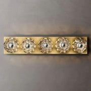 JC Seaver Clear Glass Linear Grand Wall Sconce