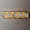 JC Seaver Clear Glass Linear Grand Wall Sconce