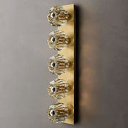 JC Seaver Clear Glass Linear Grand Wall Sconce