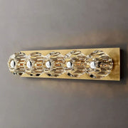 JC Seaver Clear Glass Linear Grand Wall Sconce