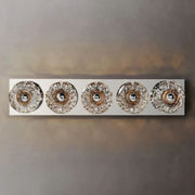 JC Seaver Clear Glass Linear Grand Wall Sconce