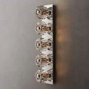 JC Seaver Clear Glass Linear Grand Wall Sconce