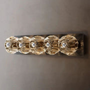 JC Seaver Clear Glass Linear Grand Wall Sconce