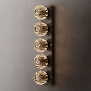 JC Seaver Clear Glass Linear Grand Wall Sconce