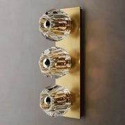 JC Seaver Clear Glass Linear Short Wall Sconce