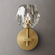 JC Seaver Clear Glass Short Wall Sconce