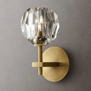 JC Seaver Clear Glass Short Wall Sconce