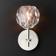 JC Seaver Clear Glass Short Wall Sconce