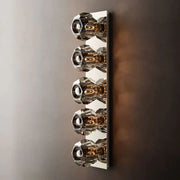 JC Seaver Smoke Glass Linear Grand Wall Sconce