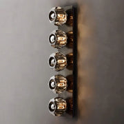 JC Seaver Smoke Glass Linear Grand Wall Sconce