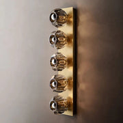 JC Seaver Smoke Glass Linear Grand Wall Sconce