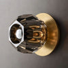 JC Seaver Smoke Glass Petite Wall Sconce