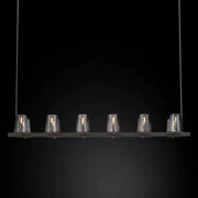 JC Kusea Glass Linear Chandelier 60"