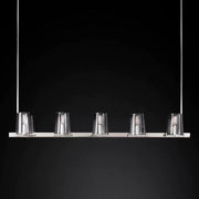 JC Kusea Glass Linear Chandelier 60"