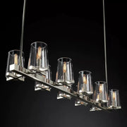 JC Kusea Glass Linear Chandelier 60"