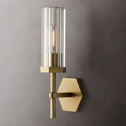 JC Lanchester Hexagonal Short Wall Sconce