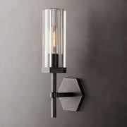 JC Lanchester Hexagonal Short Wall Sconce