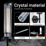 JC Adam Polygonal Crystal Series Wall Sconce