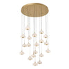 JC Alabaster Epoch 19 Lights Round LED Chandelier