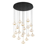 JC Alabaster Epoch 19 Lights Round LED Chandelier