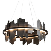 Thalassa Large Hand Made Slate and Steel Chandelier