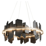 Thalassa Large Hand Made Slate and Steel Chandelier