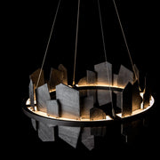 Thalassa Large Hand Made Slate and Steel Chandelier