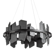 Thalassa Large Hand Made Slate and Steel Chandelier