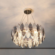 JC Luxirious Leaf Ring Chandelier 32"