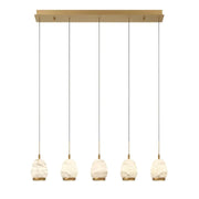 JC Alabaster Epoch Linear LED Chandelier