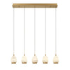 JC Alabaster Epoch Linear LED Chandelier