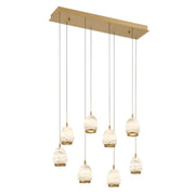 JC Alabaster Epoch Linear LED Chandelier