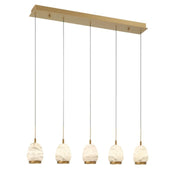 JC Alabaster Epoch Linear LED Chandelier