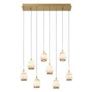 JC Alabaster Epoch Linear LED Chandelier