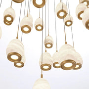 JC Alabaster Epoch Round LED Chandelier