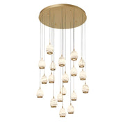 JC Alabaster Epoch Round LED Chandelier