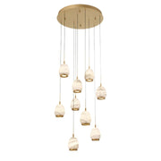 JC Alabaster Epoch Round LED Chandelier