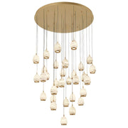 JC Alabaster Epoch Round LED Chandelier