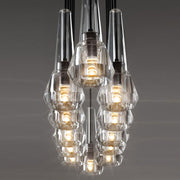 JC Microphone Linear Crystal Chandelier