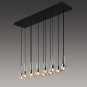 JC Microphone Linear Crystal Chandelier