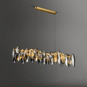 JC Flora Crystal Linear Chandelier L47"