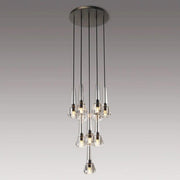 JC Microphone Round Crystal Chandelier (10 lights)