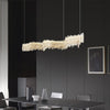 JC Primary Crystal Cluster Linear Dining Chandelier