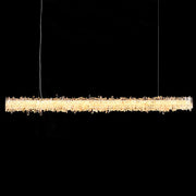 JC Primary Crystal Cluster Linear Dining Chandelier