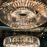 Lita Round Crystals Chandelier - jchandelier