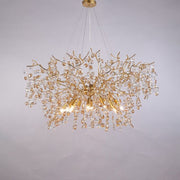 JC Lorna Art Deco Modern Gold Chandelier Light Fixture