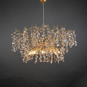 JC Lorna Art Deco Modern Gold Chandelier Light Fixture