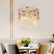 JC Lorna Crown Modern Crystal Chandelier